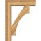 Ekena Millwork Westlake Block Rough Sawn Bracket w/ Offset Brace, Western Red Cedar, 8"W x 32"D x 44"H BKT0806X32X44WTL05RWR - alternate 4